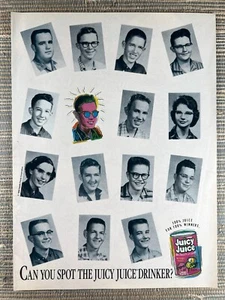 Libby's Juicy Juice Can You Spot The Drinker 1990 Vintage Print Ad - Picture 1 of 1