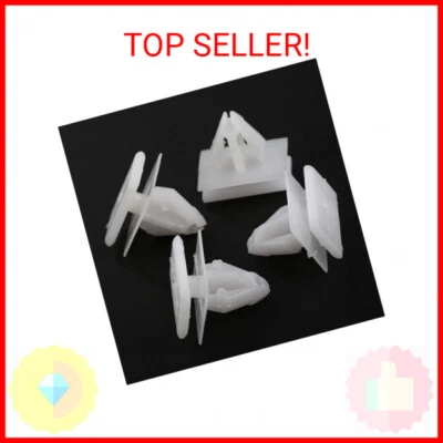 Mtsooning 15PCS Rocker Panel Moulding Rivets, White Nylon Moulding Clips, Side S