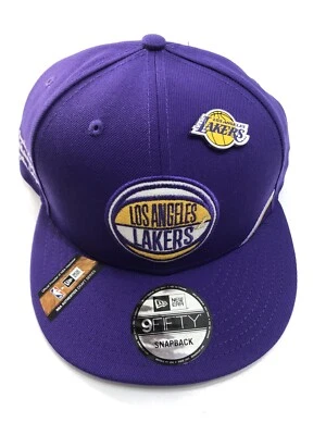 New Era Los Angeles Lakers Púrpura 2019 NBA Draft 9FIFTY Gorra Snapback con Prendedor Nueva Foto 1 de 4