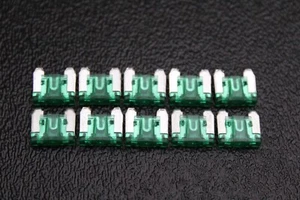 10 PACK ATM LOW PROFILE 30 AMP FUSE FUSES BLADE CIRCUIT 2 LEG MICRO ATMLP30 - Picture 1 of 8