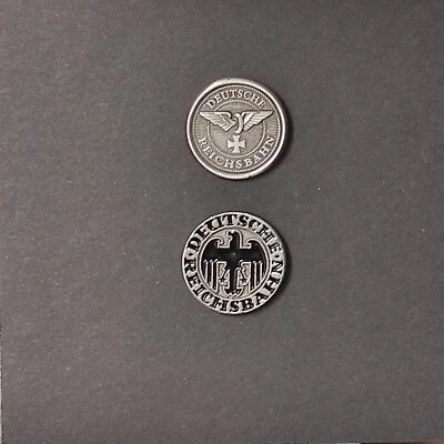 MARKENLOS 2er SET: PIN/Anstecker Deutsche Reichsbahn EK (Militaria, Nostalgie)