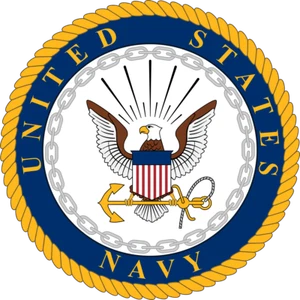 Decorazione Cake Topper Commestibile Logo US Navy - Foto 1 di 1