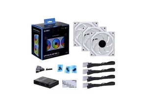LIAN LI UNI FAN SL-INF 120 RGB 3PACK/Controller Cooler 120mm ARGB Fan - White - Picture 1 of 3