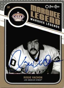 Rogie Vachon Signed 11/12 OPC O-Pee-Chee Marquee Legends card Los Angeles Kings