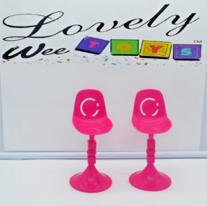 1990 ERA MATTEL BARBIE FURNITURE - 2 BAR STOOLS - Picture 1 of 4