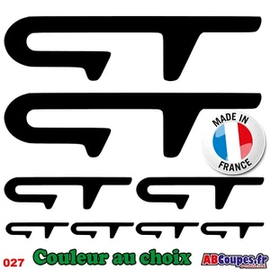 8 Stickers Autocollants GT 20, 10 et 5cm - Clio megane twingo cup 16s wind - 027 - Imagen 1 de 3
