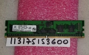 256MB 240PIN  PC2-3200R  CL3 SINGLE RANK  32X16 1Rx16 DDR2-400  1.8V  RDIMM  - Picture 1 of 1