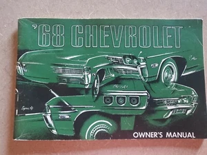 Chevrolet 1968 manual del propietario. Impala Caprice Bel Air Biscayne SS 427.1ª edición - Imagen 1 de 3