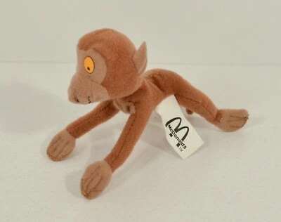 RARO 2000 Baby Monkey 5" Peluche Figura de Acción McDonald's EUROPA Disney Tarzán Foto 1 de 4