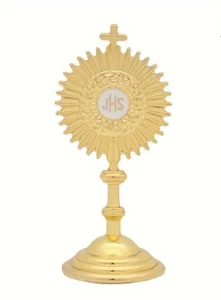 GOLDEN METAL CRAFT MINIATURE MONSTRANCE - Picture 1 of 5