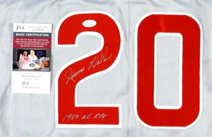 JEROME WALTON HAND SIGNED CHICAGO CUBS STAT JERSEY. JSA COA - Picture 1 of 3