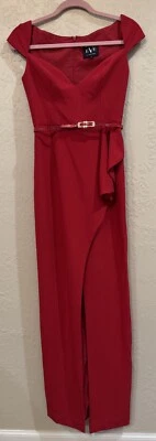 Vestidos para mujer Eve by Laurel Berman negros halo 2 formales rojos abertura frontal Foto 1 de 4