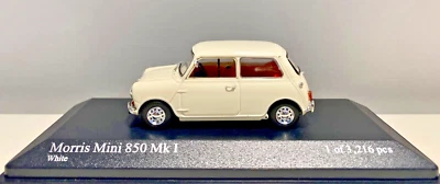 Mini MORRIS - 850 MK1 White Limited Edition  1 of 3216  Rare 1:43 Minichamps - Immagine 1 di 4
