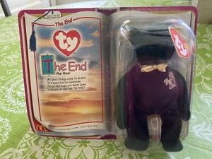 TY Teenie Beanie Baby "The End Bear" - Raro Nuovo con scatola McDonald's 1999 - Foto 1 di 2