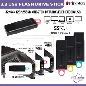 Kingston DataTraveler Exodia 32/64/128/256GB USB 3.2 - Flash Drive Memory Stick - Afbeelding 1 van 6