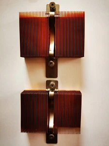 Prozessor Kühlkörper Metall Kühlrippen 2 Stück 9,50x6,50x2,50 CM. - Bild 1 von 2
