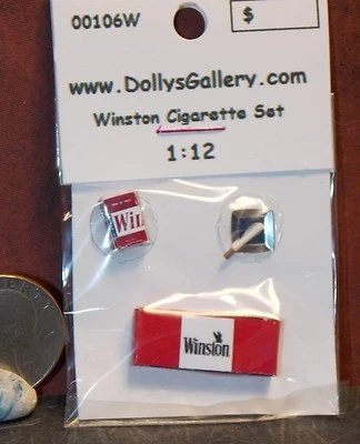 Dollhouse Miniature Cigarette Carton 1:12 scale Cigarettes W D159 Dollys Gallery