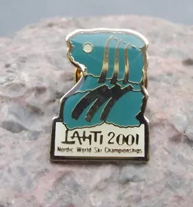 2001 FIS Nordic World Ski Championships Lahti Finland Official Tie Pin Badge - Picture 1 of 2