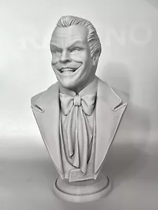 Dc Comics 1989 The Joker 3D Printed Bust Statue 6.5 Inches Gray - Picture 1 of 6