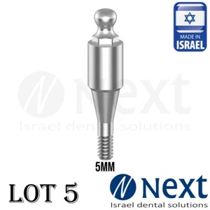lote x 5 pilar de accesorio de bola Hiossen mini cónico compatible 5 mm - Imagen 1 de 3