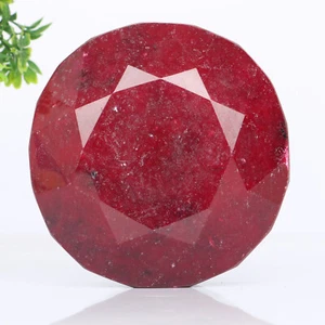 Big Size Natural Red Ruby 752 Ct. Faceted Round Cut Loose Gemstone @Halloween - Picture 1 of 7