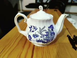 Royal Oak TEEKANNE blau chinesische Dekotopf Goldrand - Bild 1 von 8