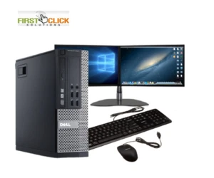 Dual Screen Monitor PC Computer Desktop Tower i3 i5 250 GB Windows 11 Wifi - Afbeelding 1 van 6
