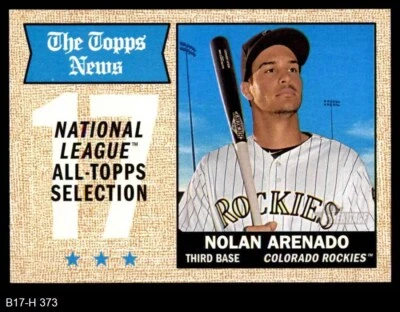 2017 Topps Heritage #373 Nolan Arenado All-Star Rockies 8 - NM/MT - Image 1 of 2