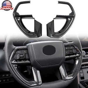 For Toyota Tacoma 2024 2025 Carbon Fiber Steering Wheel Button Frame Cover Trim - Picture 1 of 10