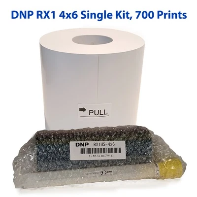 DNP RX1HS 4x6 Media Print Kit for RX1HS, **SINGLE KIT* 1 paper & ink, 700 Prints - Image 1 of 2