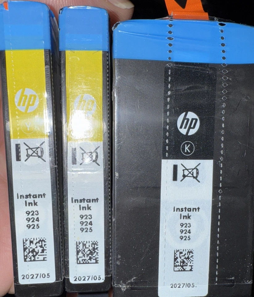 Neu Original HP 923/924/925 Instant Tintenpatrone Schwarz & Gelb (Exp 05/2027) - Bild 1 von 2