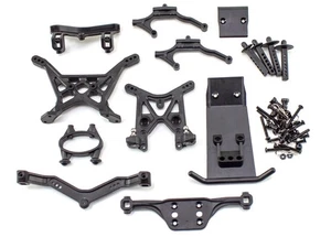 Team Associated Trophy Ratte Stoßstange vorne Stoßdämpfer Turm Karosserie Befestigung Set 71003 - Bild 1 von 3