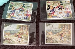 ICS 4 Disney Little Red Riding Hood And Free Disney Art of Skiing Stamps Mint - Picture 1 of 8