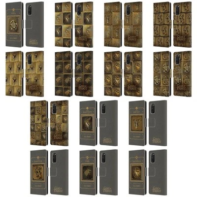 HBO GAME OF THRONES GOLDEN SIGILS LEATHER BOOK WALLET CASE FOR SAMSUNG PHONES 1 - Image 1 of 4