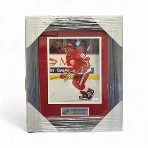 Vladimir Konstantinov Signed In Russian Detroit Red Wings Framed 8x10 Photo JSA - Picture 1 of 5
