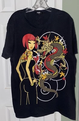 Tokidoki Difícil de Encontrar Diseño Camiseta Dragón Tatuaje Niña XL Para Hombre Foto 1 de 4