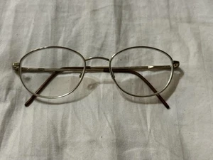 Vtg Giorgio Armani 1093 743 Eye glasses Frame Gold Oval Round Panto 49¤18 130 - Picture 1 of 10