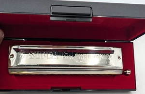 HOHNER "SUPER 64" CHROMONICA MADE IN GERMANY Harmonica w/ ORIGINAL CASE 7582 - Picture 1 of 9