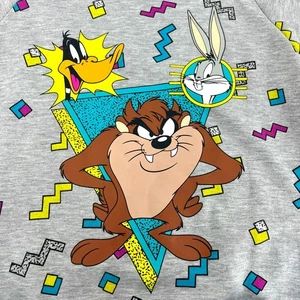 Sudadera De Colección Looney Tunes Talla Pequeña Gris Taz Lucas Bug Talla S - Imagen 1 de 7