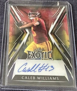 2023 Leaf Exotic Caleb Williams Autograph #’d 5/9 - Picture 1 of 5