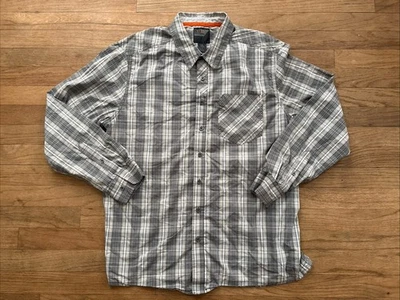Camisa táctica de manga larga con botones 5.11 para hombre grande gris a cuadros Foto 1 de 4