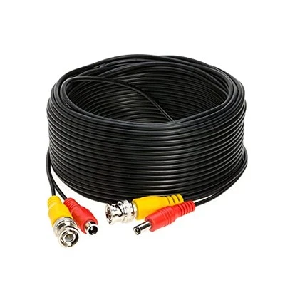 100FT Black Premade BNC Video Power Cable/Wire for Security Camera - Image 1 of 4