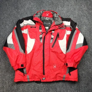 Spyder Jacket Mens XL Dermizax-EV Ski Coat X-Static Insulation Snowboard Red - Picture 1 of 9