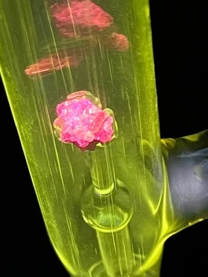 Instrument scientifique -Tube  Crookes -Minéralogie- roche ROUGE-2.12 -Long:23cm - Photo 1/4