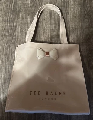 Ted Baker London Pink Patent Bow Tote Bag Shopper Handbag Please Read - Image 1 of 4