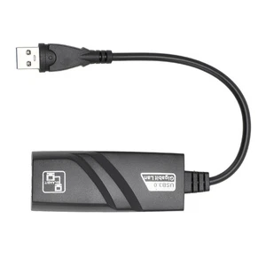 USB 3.0 To 10 100 1000Mbps Gigabit Ethernet Network Adapter Portable Network NEW - Afbeelding 1 van 12