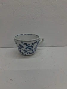 Vintage Blue Danube Japan blaue Zwiebel Porzellan Teetasse mit geteiltem Henkel  - Bild 1 von 7