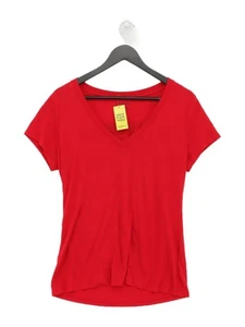 True Religion Women's T-Shirt L Red Polyester with Other Basic - Picture 1 of 5