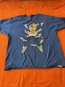Vegeta Dragon Ball Z T-shirt Męski XL Champions Niebieska grafika Majin Buu Kreskówka - Zdjęcie 1 z 6