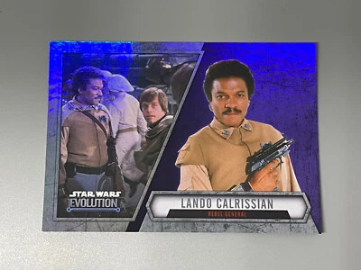 Lando Calrissian 2016 Topps Star Wars Evolution Purple Lightsaber Parallel #66 - Image 1 of 2